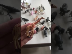 야생동물 모델 장난감 6 PCS 늑대 조각상 가족 파티 즐겨찾기